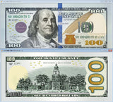 Place Holder Bills $50, $100, $500, $1,000 or $5,000- Six Packs